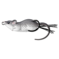 HOLLOW BODY MOUSE WALKING BAIT 7CM 14G gri alb LIVE TARGET