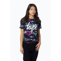 Hype Star Tee 2pkSet copii mov negru