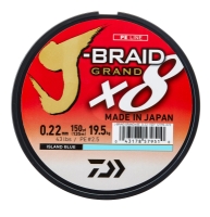 J-BRAID GRAND X8E albastru 010MM 7KG 135M DAIWA