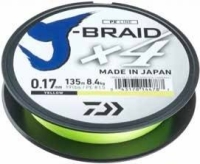 J-BRAID X4 007MM 2,6KG 135M GALBEN DAIWA