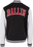 Jacheta Ballin 23 College negru alb Mister Tee