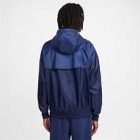 Jacheta Geaca pentru vant Nike Sportswear cu gluga pentru Barbati albastru bleumarin