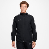 Jacheta Nike Academy Water-Repellent cu gluga Soccer pentru Barbati negru alb