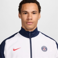 Jacheta Nike Paris Saint-Germain Anthem 2024 pentru adulti alb