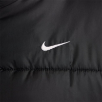 Jacheta Nike Sportswear clasic Puffer Therma-Fit Loose cu gluga pentru femei negru