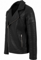 Jacheta piele ecologica Biker negru Urban Classics