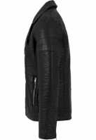 Jacheta piele ecologica Biker negru Urban Classics