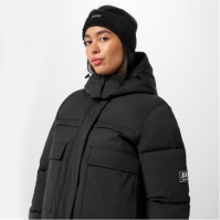 Jack Wills Cropped Puffer pentru femei negru