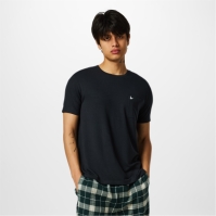 Jack Wills Lounge Tee barbati washed negru