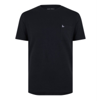 Jack Wills Lounge Tee barbati washed negru