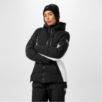 Jack Wills LS cu gluga Puffer pentru femei negru