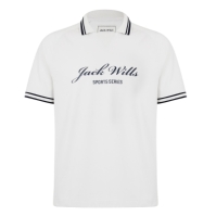 Jack Wills Script Polo barbati alb