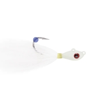 JIG BIG EYE BUCKTAIL verde GLOW alb 14G MUSTAD