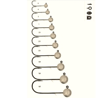 JIG CARLIG NR 1 0 10G 25BUC PL marime 1-0 MUSTAD