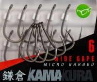 KAMAKURA WIDE GAPE BARBED NR 6 10BUC PL KORDA