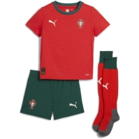 Kit Mini Puma Portugalia Acasa 2025 pentru Bebelusi rosu galben