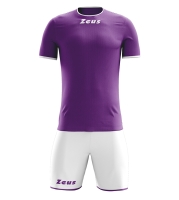 Echipament complet fotbal Sticker Zeus violet alb