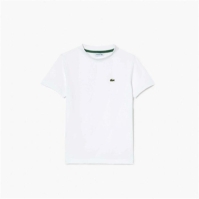 Tricouri sport Tricou cu logo Lacoste Lacoste Basic - Juniors alb