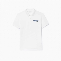 Tricouri Polo Lacoste Logo alb