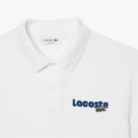 Tricouri Polo Lacoste Logo alb