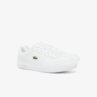 Adidasi sport Lacoste Lace-Up Logo alb 21g