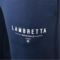 Pantaloni sport slim fit Lambretta pentru barbati bleumarin