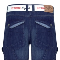 Blugi Lee Cooper cu curea Cargo pentru Barbati inchis albastru