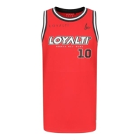 Loyalti baschet Block Logo Vest rosu negru