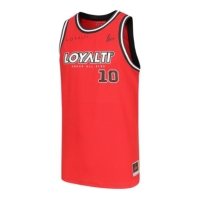 Loyalti baschet Block Logo Vest rosu negru