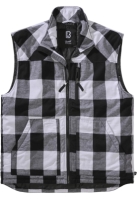 Lumber Vest alb negru Brandit