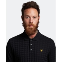 Lyle and Scott Lyle Argyle Plo pentru barbati jet negru z865