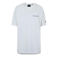 Lyle and Scott Lyle Emb Tee pentru barbati alb