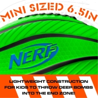 Minge fotbal american Nerf Spiral Grip Foam portocaliu