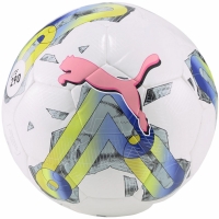 Minge fotbal Puma Orbita 5 Hybrid Lite alb-verde -roz 290 83785 01