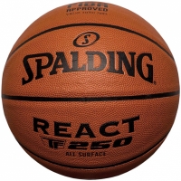 Mingi de Baschet Scripture Spalding React gazon sintetic-250 Wire Logo Fiba 76967Z