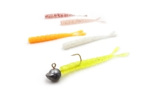 NALUCA AJI MICRO PILO 5CM CLEAR argintiu GLITTER MUSTAD