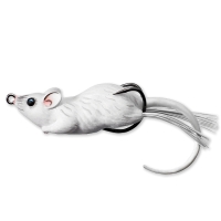 NALUCA HOLLOW MOUSE WALKING BAIT 9CM 28G alb LIVE TARGET