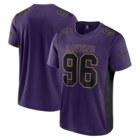 NFL plasa Jersey pentru Barbati negru ravens