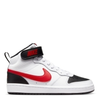 Nike Court Borough Mid 2 Big Shoe pentru Copii alb rosu negru