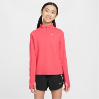 Nike Older DRI-FIT cu Maneca Lunga fermoar pentru fete aster roz