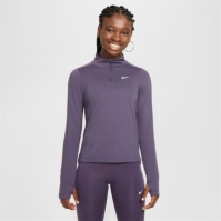 Nike Older DRI-FIT cu Maneca Lunga fermoar pentru fete inchis roz