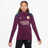 Nike Paris Saint Germain Away Drill Top 2024 2025 Juniors rosu