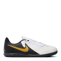 Ghete de fotbal Nike Phantom GX 2 Club Juniors sala . alb negru auriu