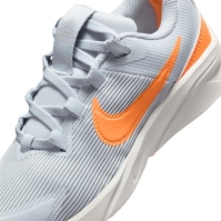 Nike Star Runner 4 Little Shoes pentru Copii gri portocaliu