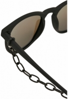 Ochelari de soare Arthur cu lant negru albastru Urban Classics