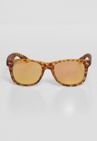 Ochelari de soare Likoma Mirror UC maro leopard Urban Classics portocaliu