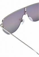 Ochelari de soare Palm Springs argintiu multicolor Urban Classics