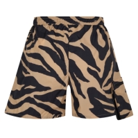 OFF alb Off Athl imprimeu zebra Short femei bej negru