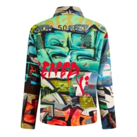 OFF alb Off Harrington pentru barbati bej multicolor