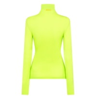 OFF alb Stamp Second Skin Turtleneck fosforescent galben